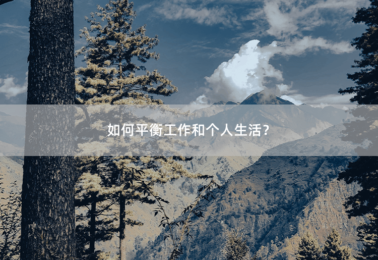 如何平衡工作和个人生活？工作与个人生活的平衡之道-掌中文学