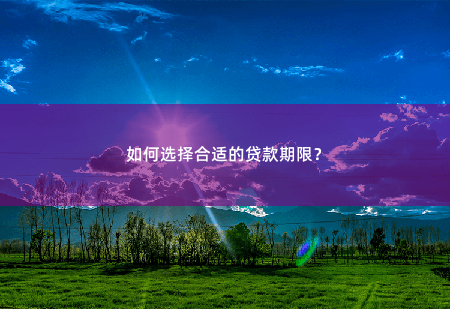 如何选择合适的贷款期限？如何选择合适的贷款期限？-掌中文学