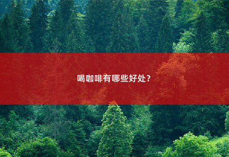 喝咖啡有哪些好处？-掌中文学