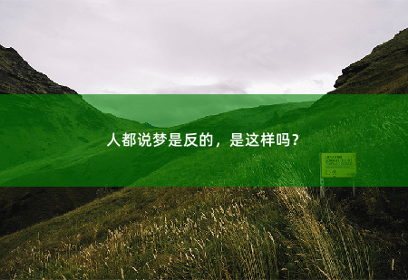 人都说梦是反的，是这样吗？-掌中文学