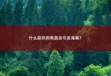 什么级别的地震会引发海啸？-掌中文学