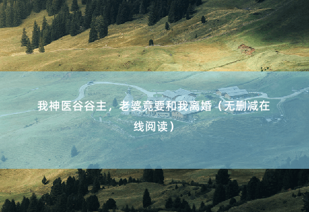 我神医谷谷主,老婆竟要和我离婚(无删减在线阅读)她所嫌弃的丈夫,竟然是万人敬仰的百草谷谷主!-掌中文学