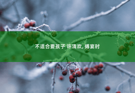 不适合要孩子 许清欢, 傅宴时好好代替我爱他 -掌中文学