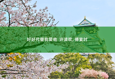 好好代替我爱他  许清欢, 傅宴时傅宴时的结婚证上-掌中文学
